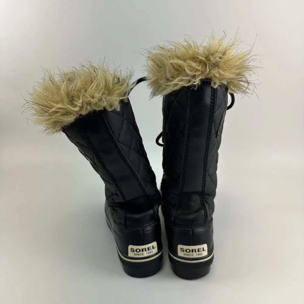 Sorel Torfino Mid Boots Winter Faux Fur Trim Fleece Lined Waterproof Womens 9